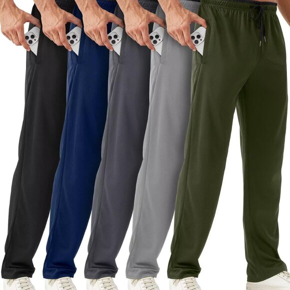 Durable Men's Joggers with Breathable Fabric Perfect for Running - 5 Pack